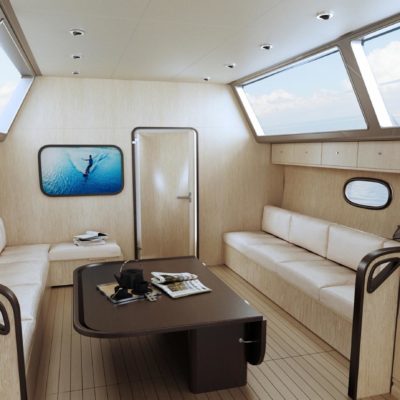Treefrog Veneer 60219 White Oak Groove - yacht interiors