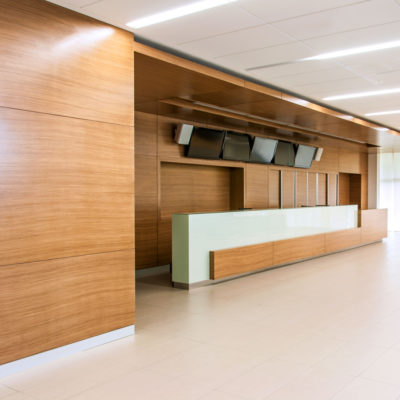 Treefrog Veneer 60416 Walnut Groove - modern lobby