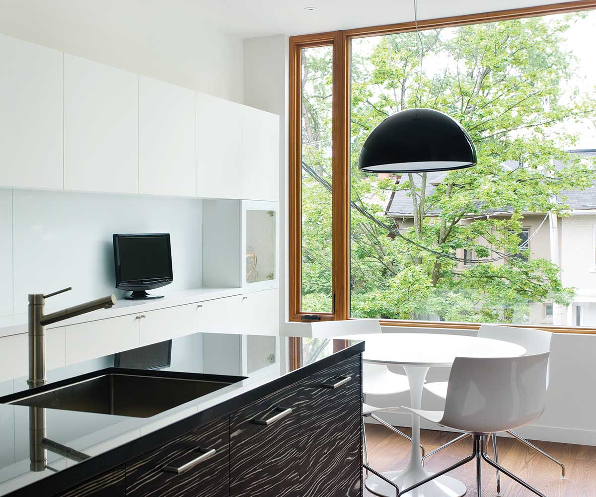 Treefrog 62016 Macassar Black & White Groove - kitchen cabinets